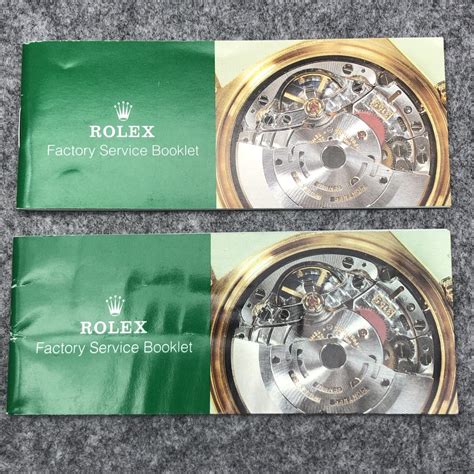 Rolex RARE COLLECTABLE SERVICE BOOKLET 